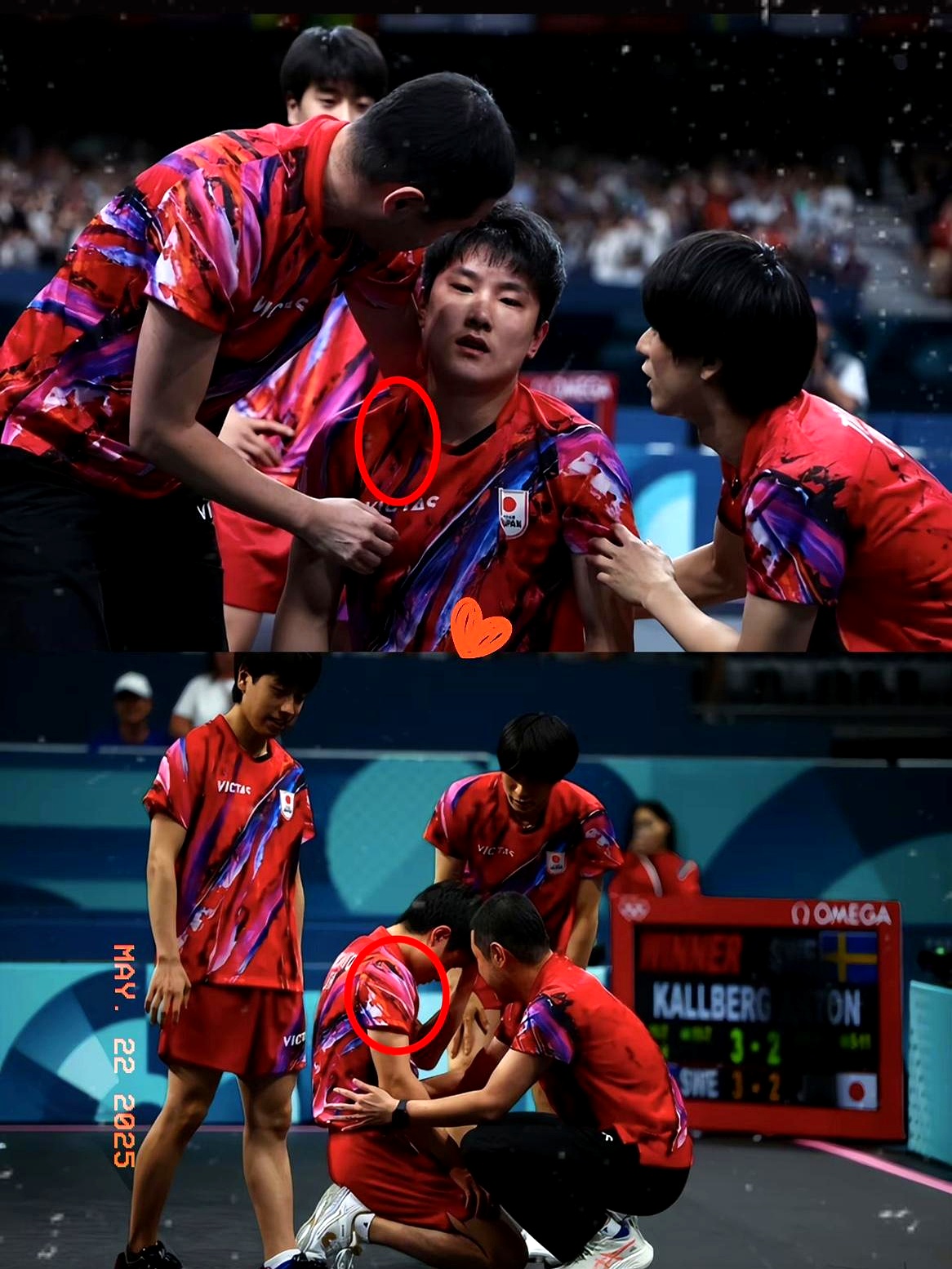 日本乒乓球队爆冷瑞典乒乓球队，水谷隼制霸全场